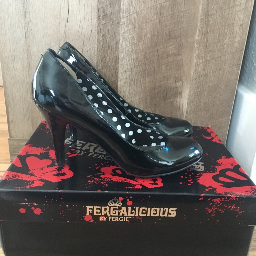 Black Fergalicious Heels